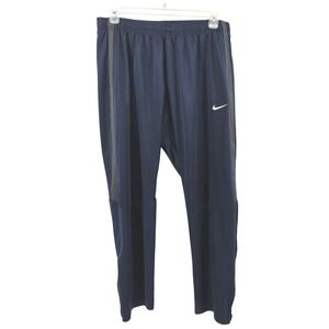 Nike Academy Soccer Training Pants Mens 3XL Navy Blue Grey Stripe Gym Running